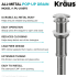 Kraus PUL10SFS - Pop Up Drain w/o Overflow Features