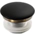 Kraus Viva Series PU20GBL - Pop-Up Drain with Porcelain Ceramic Top for Bathroom Sink without Overflow in Gloss Black