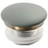 Kraus Viva Series PU20GGR - Pop-Up Drain with Porcelain Ceramic Top for Bathroom Sink without Overflow in Gloss Grey