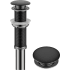 Kraus PUL10MB - Pop-Up Drain for Bathroom Sink with Extended Thread without Overflow in Matte Black