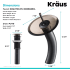 Kraus Vessel Mixer Series KGW1700PU10ORBBRCL - Waterfall Bathroom Faucet Dimension