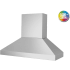 BlueStar Pyramid Series PY066ML - 66 Inch Wall Mount Range Hood in Front View