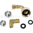 GE WX28X326 - 6 Ft. Stainless Steel Dishwasher Connector Kit with Adapter