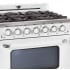 Unique Appliances Classic Retro UGP36CRW - 36 Inch Freestanding Retro Gas Range Zinc Cast Handles and Knobs