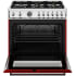 Bertazzoni Professional Series PRO366BCFGMROT - 36 Inch Freestanding Gas Range in Open View