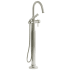 Rohl Momenti™ TMMRD39JPN - Momenti™ Thermostatic Single Hole Floor Mount Tub Filler Trim With C-Spout in Polished Nickel