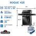 Napoleon ROGUE® R425PK2SS - 55 Inch Freestanding Gas Grill - Dimension
