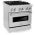 ZLINE RABRGR30 - 30 Inch Pro-Style Dual Fuel Range 4.0 cu. ft. Convection Oven