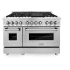ZLINE RABRGR48 - 48 Inch Pro-Style Double Oven Dual Fuel Range