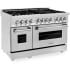 ZLINE RABRGR48 - 48 Inch Pro-Style Double Oven Dual Fuel Range in Stainless Steel
