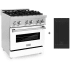 ZLINE RAWMGR30 - 30 Inch Pro-Style Dual Fuel Range with Griddle