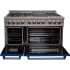 ZLINE RASBM48 - 48 Inch Pro-Style Double Oven Dual Fuel Range 6.0 cu. ft. Convection Oven