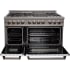 ZLINE RASWM48 - 48 Inch Pro-Style Double Oven Dual Fuel Range 6.0 cu. ft. Convection Oven