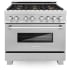 ZLINE RASSNBRGR36 - 36 Inch Pro-Style Dual Fuel Range