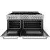 ZLINE RASN60 - 60 Inch Pro-Style Double Oven Dual Fuel Range 7.4 cu. ft. Convection Oven