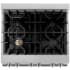 ZLINE RASSNBRGR30 - 30 Inch Pro-Style Dual Fuel Range 4 Sealed Brass Burners
