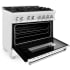 ZLINE RASWMGR36 - 36 Inch Pro-Style Dual Fuel Range 4.6 cu. ft. Convection Oven