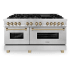 ZLINE Autograph Edition RASZSN60CB - 60 Inch Pro-Style Double Oven Dual Fuel Range