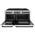ZLINE Autograph Edition RASZWM60MB - 60 Inch Pro-Style Double Oven Dual Fuel Range 7.4 cu. ft. Convection Oven