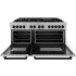 ZLINE Autograph Edition RASZSN60MB - 60 Inch Pro-Style Double Oven Dual Fuel Range 7.4 cu. ft. Convection Oven