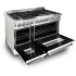 ZLINE RAWMGR48 - 48 Inch Pro-Style Double Oven Dual Fuel Range 6.0 cu. ft. Convection Oven
