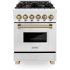 ZLINE Autograph Edition RAZ24CB - 24 Inch Pro-Style Dual Fuel Range
