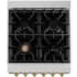ZLINE Autograph Edition RAZ24CB - 24 Inch Pro-Style Dual Fuel Range 4 Italian Sealed Burners