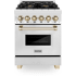 ZLINE Autograph Edition RAZ24G - 24 Inch Pro-Style Dual Fuel Range