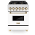 ZLINE Autograph Edition RAZWM24G - 24 Inch Pro-Style Dual Fuel Range