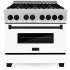 ZLINE Autograph Edition RAZWM36MB - 36 Inch Pro-Style Dual Fuel Range