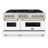 ZLINE Autograph Edition RAZWM60CB - 60 Inch Pro-Style Double Oven Dual Fuel Range