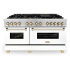 ZLINE Autograph Edition RAZWM60G - 60 Inch Pro-Style Double Oven Dual Fuel Range