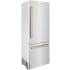 ZLINE Autograph Edition RBIVZ30430CB - 30 Inch Built-In Bottom Freezer Refrigerator in Stainless Steel with Champagne Bronze Accents