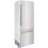 ZLINE Autograph Edition RBIVZ30430G - 30 Inch Built-In Bottom Freezer Refrigerator in Stainless Steel with Polished Gold Accents