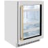 ZLINE Touchstone RBSOZGS24CB - Touchstone 24 Inch Beverage Center Stainless Steel Glass Door, Champagne Bronze Handle