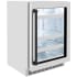 ZLINE Autograph Edition RBSOZGS24MB - Touchstone 24 Inch Beverage Center with Stainless Steel Glass Door, Matte Black Handle