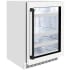 ZLINE Autograph Edition RBSOZWM24MB - Touchstone 24 Inch Beverage Center White Matte Glass Door, Matte Black Handle