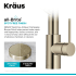 Kraus Oletto Series FS1001KFF2631SFACB - 2-in-1 Commercial Style Pull-Down Single Handle Water Filter Kitchen Faucet with 2-Stage Under-Sink Filtration System