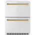 ZLINE Autograph Edition RDSOZST24G - Touchstone 24 Inch Built-In Undercounter Double Drawer Refrigerator