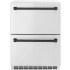 ZLINE Autograph Edition RDSOZST24MB - Touchstone 24 Inch Built-In Undercounter Double Drawer Refrigerator
