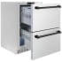 ZLINE Autograph Edition RDSOZST24MB - Touchstone 24 Inch Built-In Undercounter Double Drawer Refrigerator Smooth Glide Drawers