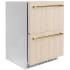 ZLINE Autograph Edition RDSPOZ24G - Touchstone 24 Inch Built-In Undercounter Double Drawer Refrigerator Stainless Steel Exterior (Panels Not Included)