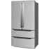 Koolmore RERFDSS22C - 22.5 Cu. ft. French Door Refrigerator with Automatic Ice Maker, Deep Freezer, 4 Door Stainless-Steel Fridge - RERFDSS-22C