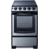 Summit White Pearl Series REX2071SSRT - 20 Inch Slide-In Electric Range