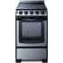 Summit White Pearl Series REX2071SSRT - 20 Inch Slide-In Electric Range