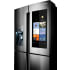 Samsung RF28K9580SR - Food Management: 3 built-in cameras take a picture of the inside of the fridge; you can order groceries online from the touchscreen.