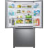 Samsung RF25C5551SR - 33 Inch Smart French Door Refrigerator