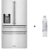 ZLINE RFMWWF36 - 36 Inch Counter Depth 4-Door French Door Refrigerator (Replacement Water Filter Included)