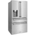 ZLINE RFMWWF36 - 36 Inch Counter Depth 4-Door French Door Refrigerator in Fingerprint Resistant Stainless Steel