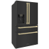 ZLINE Autograph Edition RFMZW36BSFCB - 36 Inch Counter-Depth 4-Door French Door Refrigerator In Fingerprint-Resistant Black Stainless